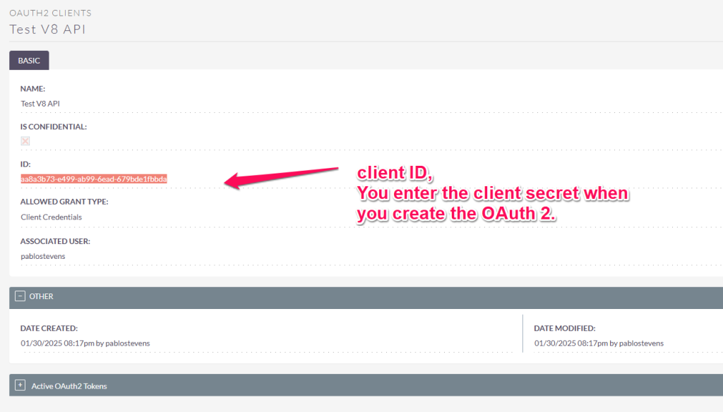 postman oauth2 client id