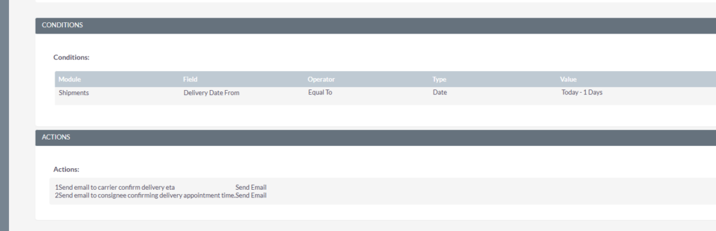 shipment tracking with suitecrm