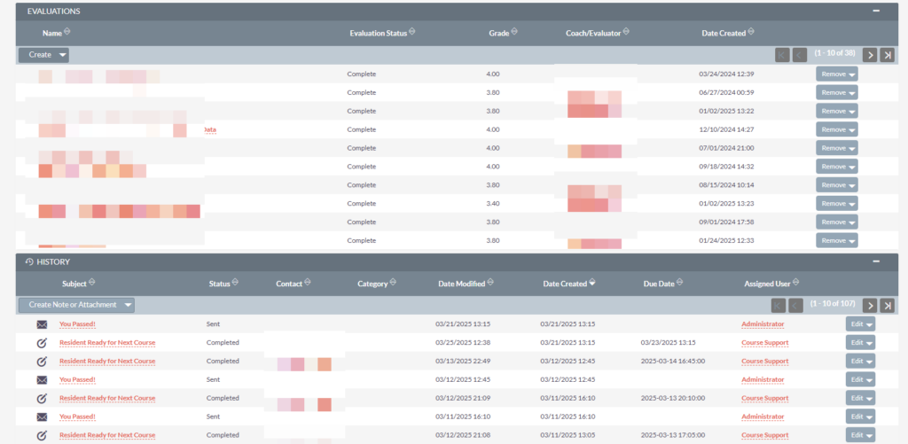 suitecrm for education student record example