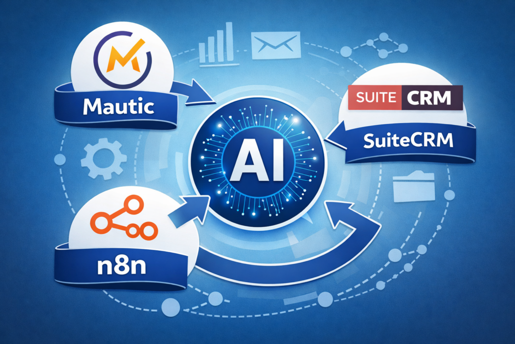 AI mautic suitecrm n8n