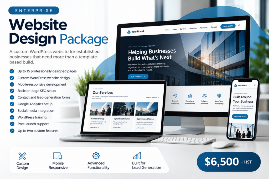 Enterprise website design service