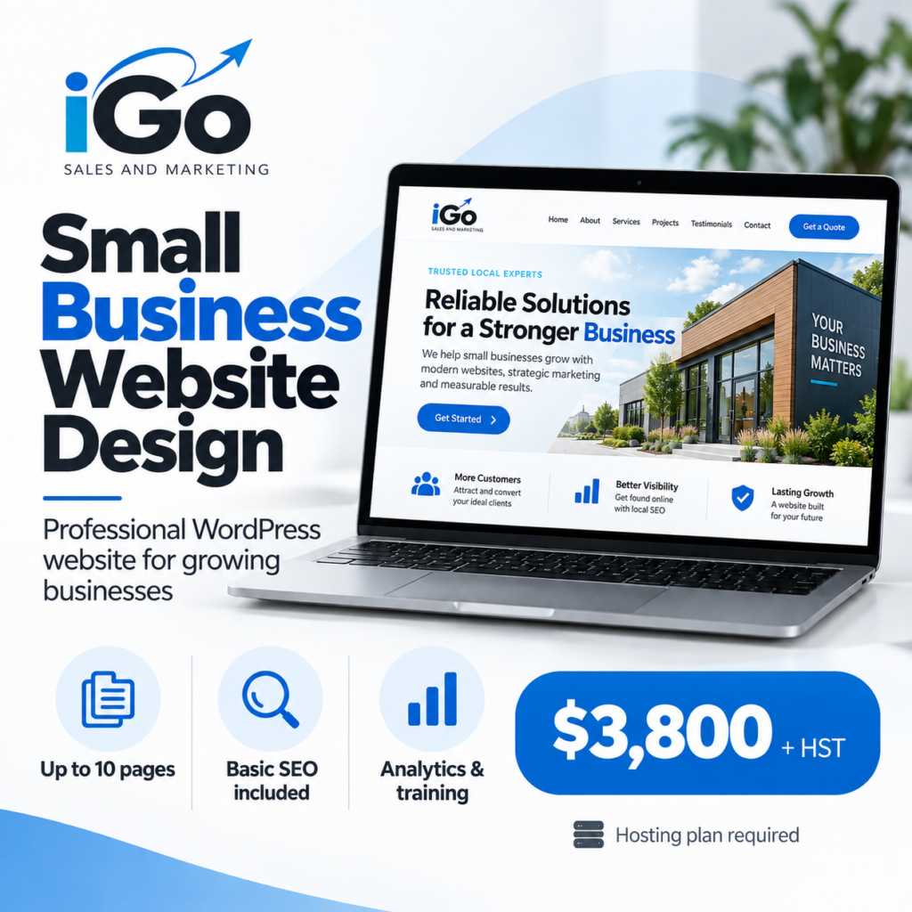 small business website design service