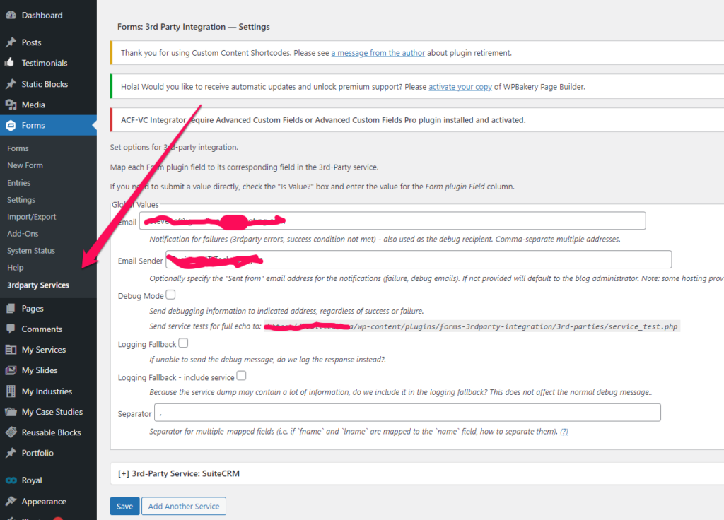 How to Integrate SuiteCRM and Gravity Forms - iGo Website Design ...