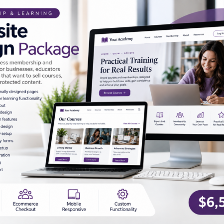 membership learning website design service