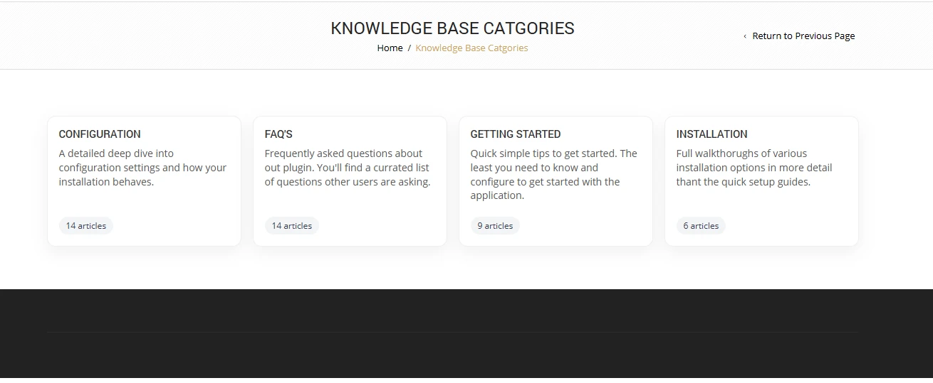 suitecrm wordpress portal knowledge base categories